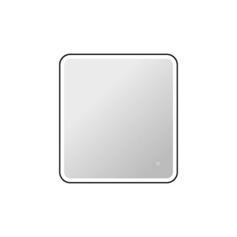 36 Rectangle LED Front and Backlit Wall Mirror in Black (758|MRE6A3336BK)