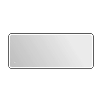 72 Inch Rectangle LED Front and Backlit Wall Mirror in Black (758|MRE6A3072BK)