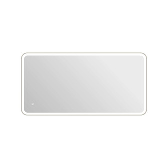 60 Inch Rectangle LED Front and Backlit Wall Mirror in Silver (758|MRE6A3060SL)