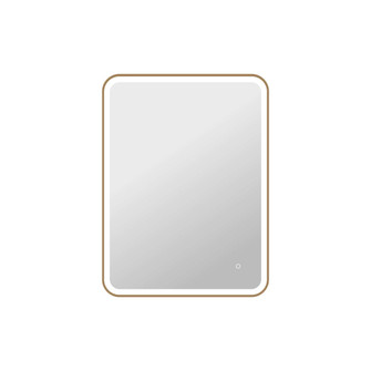40 Inch Rectangle LED Front and Backlit Wall Mirror in Satin Gold (758|MRE6A3040SG)