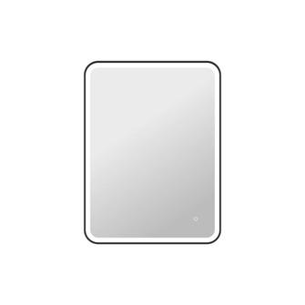 40 Inch Rectangle LED Front and Backlit Wall Mirror in Black (758|MRE6A3040BK)