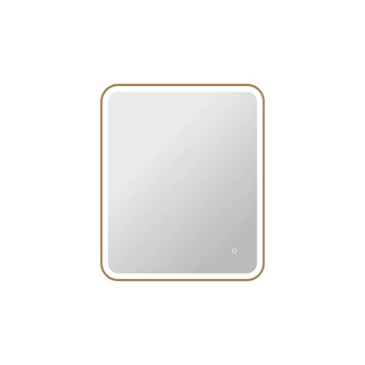 36 Inch Rectangle LED Front and Backlit Wall Mirror in Satin Gold (758|MRE6A3036SG)