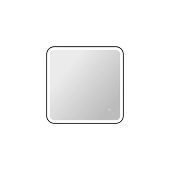 30 Inch Square LED Front and Backlit Wall Mirror in Black (758|MRE6A3030BK)