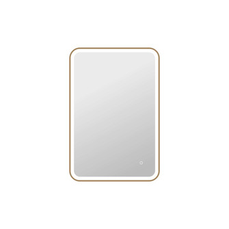 40 Inch Rectangle LED Front and Backlit Wall Mirror in Satin Gold (758|MRE6A2740SG)