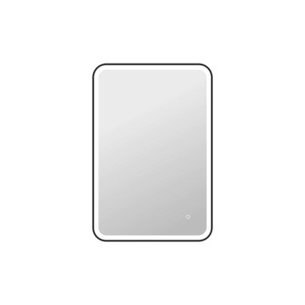 40 Inch Rectangle LED Front and Backlit Wall Mirror in Black (758|MRE6A2740BK)