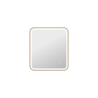 30 Inch Square LED Front and Backlit Wall Mirror in Satin Gold (758|MRE6A2730SG)