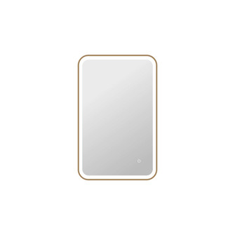 36 Inch Rectangle LED Front and Backlit Wall Mirror in Satin Gold (758|MRE6A2436SG)