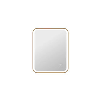 30 Inch Rectangle LED Front and Backlit Wall Mirror in Satin Gold (758|MRE6A2430SG)