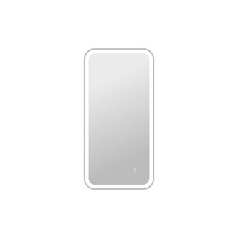 40 Inch Rectangle LED Front and Backlit Wall Mirror in Silver (758|MRE6A2040SL)