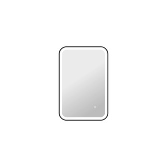 30 Inch Rectangle LED Front and Backlit Wall Mirror in Black (758|MRE6A2030BK)
