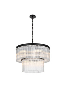 Harlow 24 inch Chandelier in Black (758|1070G24BK)