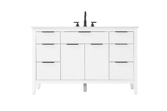 54 inch Single Bathroom Vanity in White (758|VF29854WH)