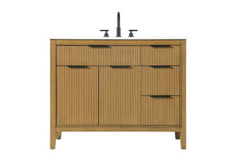 42 inch Single Bathroom Vanity in Honey Teak (758|VF29842HT)