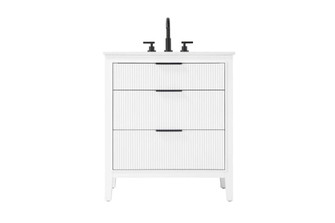 30 inch Single Bathroom Vanity in White (758|VF29830WH)