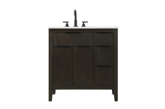 32 inch Single Bathroom Vanity in Chocolate Oak (758|VF29832CO)