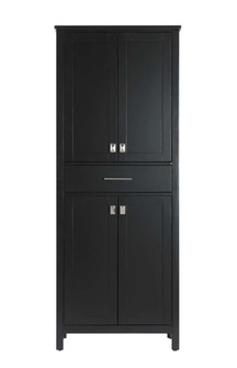 28 inch Bath Storage Cabinet in Black (758|SC18828BK)