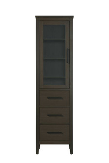 20 Inch Bath Storage Glass Cabinet in Mocha Brown (758|SC293C20MMB)