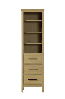 20 Inch Open Shelving Bath Storage Cabinet in Honey Brown (758|SC293B20MHB)