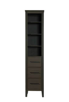 16 Inch Open Shelving Bath Storage Cabinet in Mocha Brown (758|SC293B16MMB)