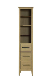 16 Inch Open Shelving Bath Storage Cabinet in Honey Brown (758|SC293B16MHB)