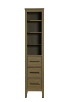 16 Inch Open Shelving Bath Storage Cabinet in Chestnut Brown (758|SC293B16MCB)