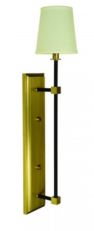 1-Light Brushed Brass/Matte Black Sconce (84|5676 BR/MBLACK)