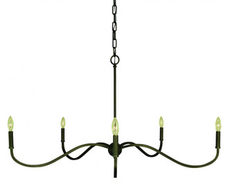 5-Light Iron Heidelberg Dining Chandelier (84|5647 IRON)