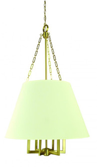 6-Light Brushed Brass Bistro Foyer Chandelier (84|5606 BR)