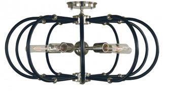 5-Light Pulsar Flush Mount/Semi Flush Mount (84|5100 PN/MBLACK)