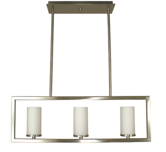 3-Light Matte Black Theorem Island Chandelier (84|1193 MBLACK)