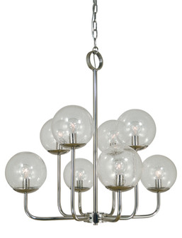 10-Light Polished Nickel Jupiter Chandelier (84|4838 PN)