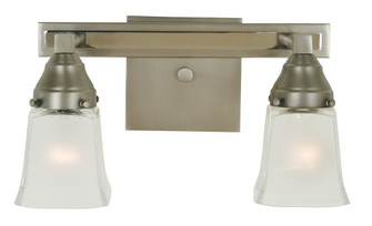 2-Light Satin Pewter/Polished Nickel Mercer Sconce (84|4772 SP/PN)
