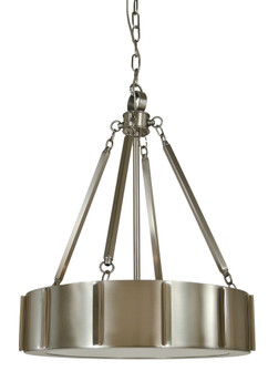 4-Light 16'' Matte Black/Polished Nickel Pantheon Pendant (84|4590 MBLACK/PN)