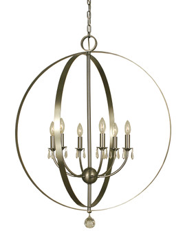6-Light Brushed Nickel Constellation Foyer Chandelier (84|4376 BN)
