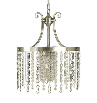1-Light Brushed Nickel Penelope Dining Chandelier (84|2954 BN)
