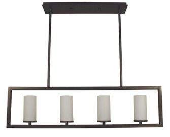 4-Light Mahogany Bronze Theorem Island Chandelier (84|1194 MB)