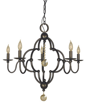 5-Light Mahogany Bronze Quatrefoil Dining Chandelier (84|1161 MB)