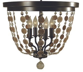 4-Light Antique Brass Naomi Flush Mount (84|4481 AB)