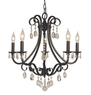 5-Light Matte Black Liebestraum Dining Chandelier (84|2995 MBLACK)