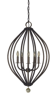 5-Light Brushed Nickel Chandelier (84|4345 BN)