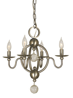 4-Light Mahogany Bronze Quatrefoil Mini Chandelier (84|1159 MB)