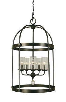 5-Light Brushed Bronze Compass Dining Chandelier (84|1105 BB)