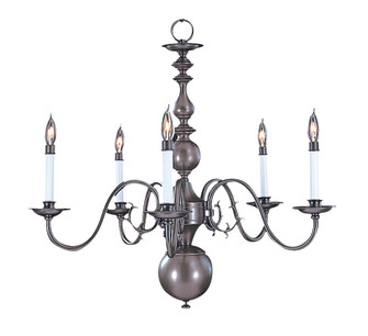 5-Light Satin Pewter Jamestown Dining Chandelier (84|9125 SP)