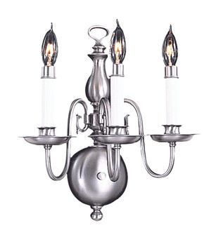 3-Light Polished Brass Jamestown Sconce (84|9123 PB)