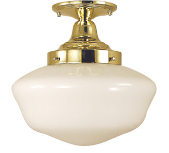1-Light Polished Brass Taylor Flush / Semi-Flush Mount (84|2555 PB)