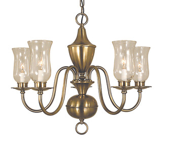 5-Light Polished Brass Jamestown Dining Chandelier (84|2545 PB)