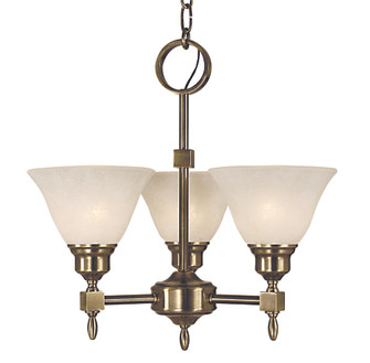 3-Light Polished Nickel Taylor Mini Chandelier (84|2438 PN/WH)