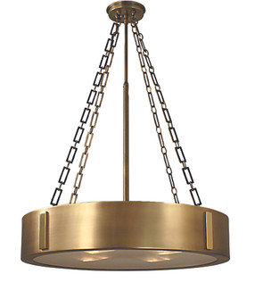 4-Light Charcoal/Polished Nickel Oracle Dining Chandelier (84|2418 CH/PN)