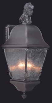 3-Light Raw Copper Coeur De Lion Exterior Wall Mount (84|9610 RC)