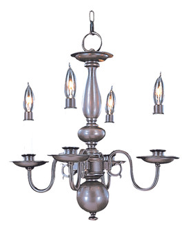 4-Light Polished Brass Jamestown Mini Chandelier (84|9143 PB)